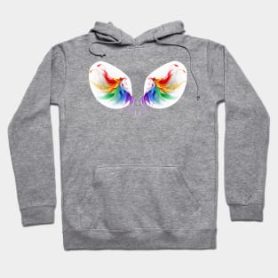 Fluffy Rainbow Wings (with shadow) Hoodie